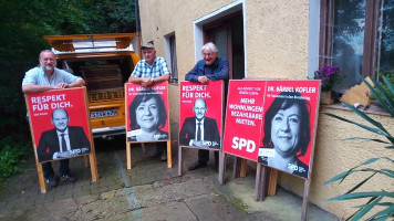 Plakatieren zur Bundestagswahl