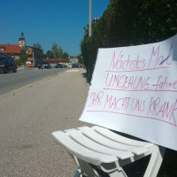 Protest an der B20