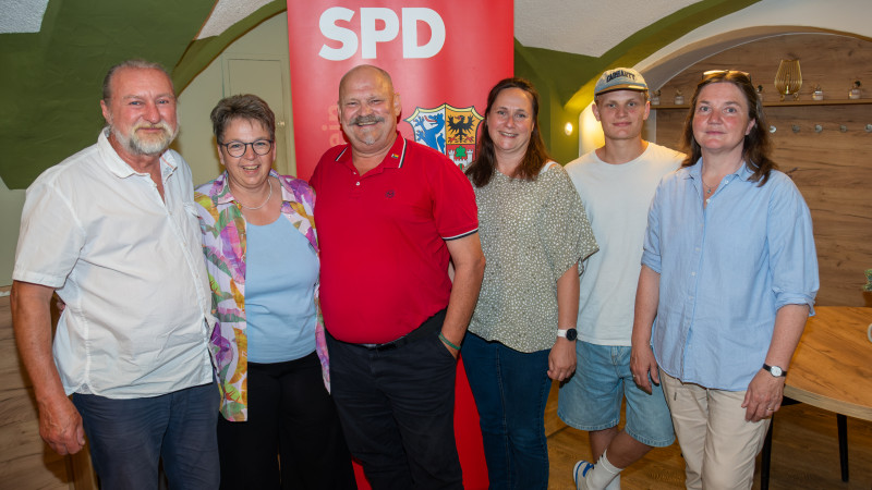 der neue Vorstand: Dirk Reichenau, Alexandra Jilg, Ali Spirkl, Susanne Thomas, Quirin Spirkl und Gerda Poschmann-Reichenau